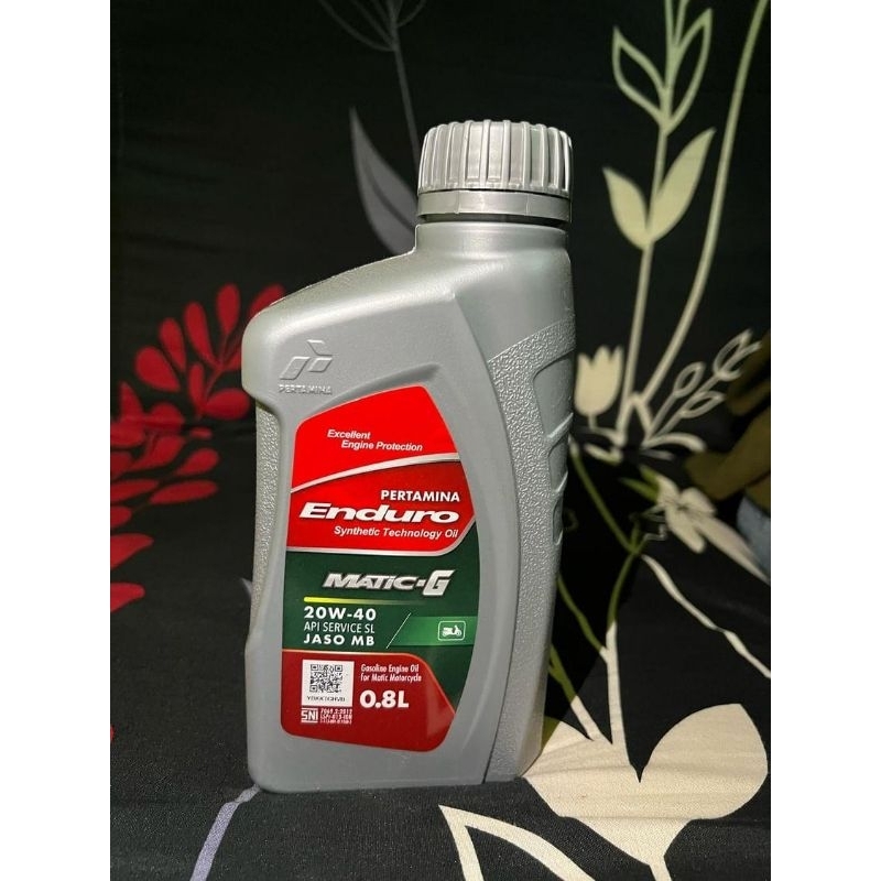 2PCS Oli Mesin Motor Enduro Matic 800ml 4t Oli Enduro Matic 0,8ml Pertamina Enduro Matic