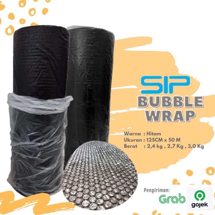 

Serbu Voucher BUBBLE WRAP HITAM 125cm x 5M gojekgrab