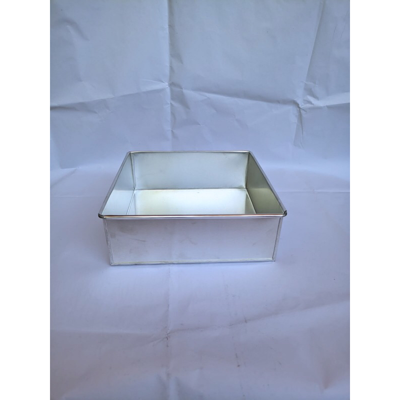 Loyang Kotak 20x20x7 cm/Loyang Persegi/Cetakan Kue Bolu/Loyang Lapis Surabaya/alumunium/Anti lengket