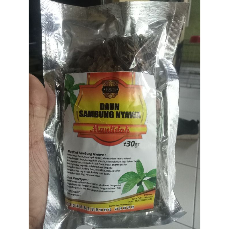 

Teh Daun Sambung Nyawa/teh herbal daun sambung nyawa 30 gram