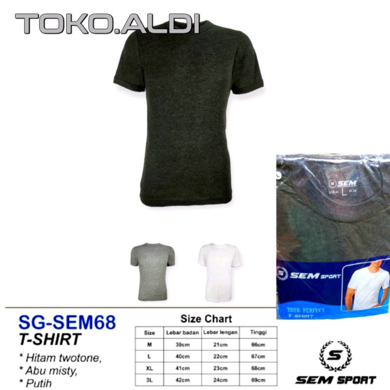 TSHIRT/ KAOS OBLONG POLOS SPORT SEM SPORT SM68