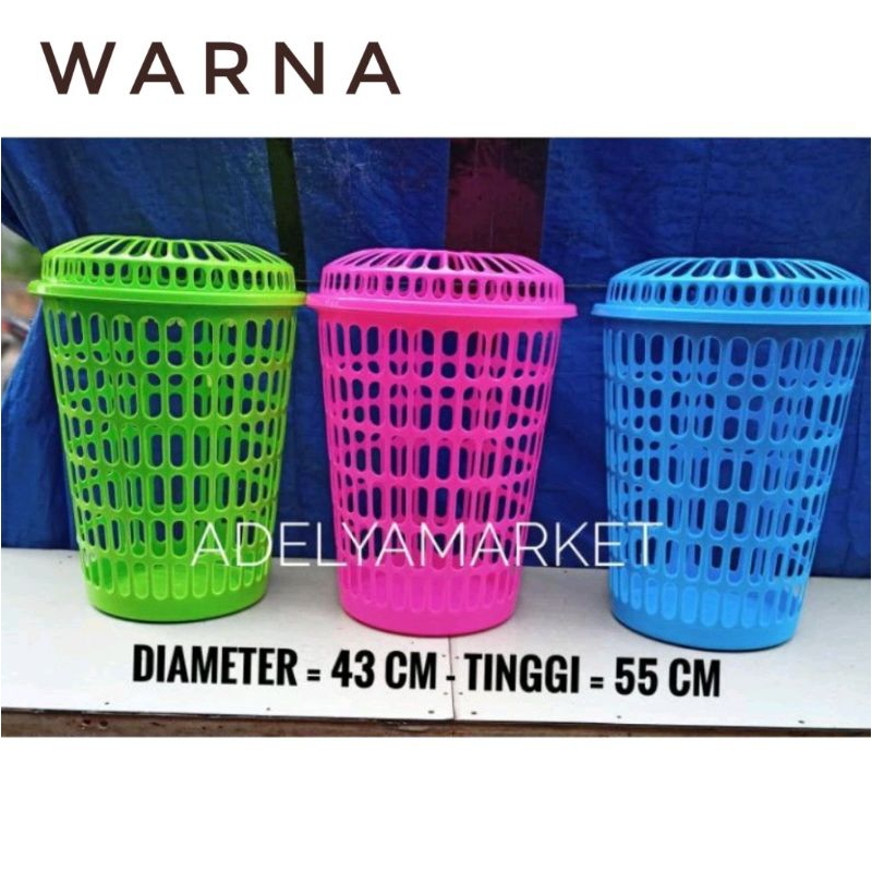 keranjang baju tutup  / keranjang laundry