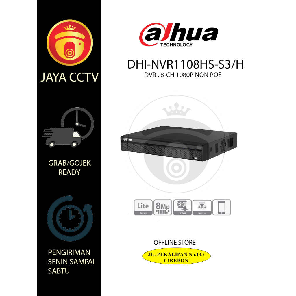 NVR  DAHUA DHI-NVR1108HS-S3 H