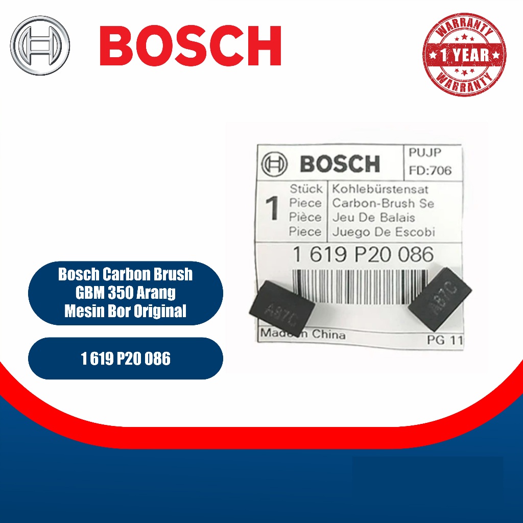 Bosch Carbon Brush GBM 350 / Arang Mesin Bor [1619P20086]