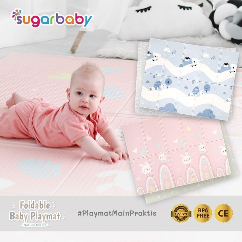 SUGAR BABY Foldable Baby Playmat / Karpet Lipat Playmat Lipat Bayi Karpet Bayi Matras Bayi .