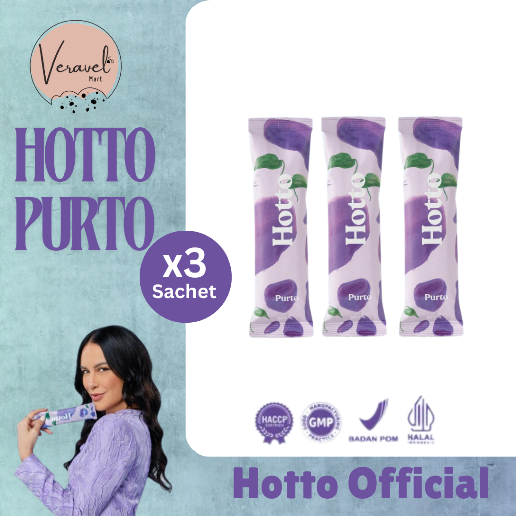 

Hotto Purto 1 Pouch isi 16 Sachet Multigrain with Purple Potato Organik Diet Sehat Sereal Rendah Kalori