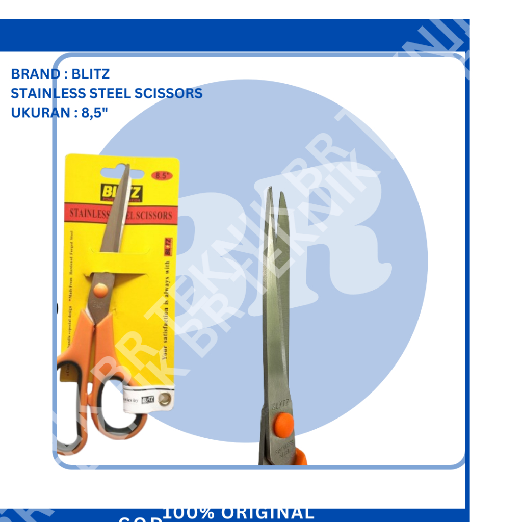 

BLITZ GUNTING KERTAS KAIN BESAR SERBAGUNA STAINLESS STEEL 8.5 INCH