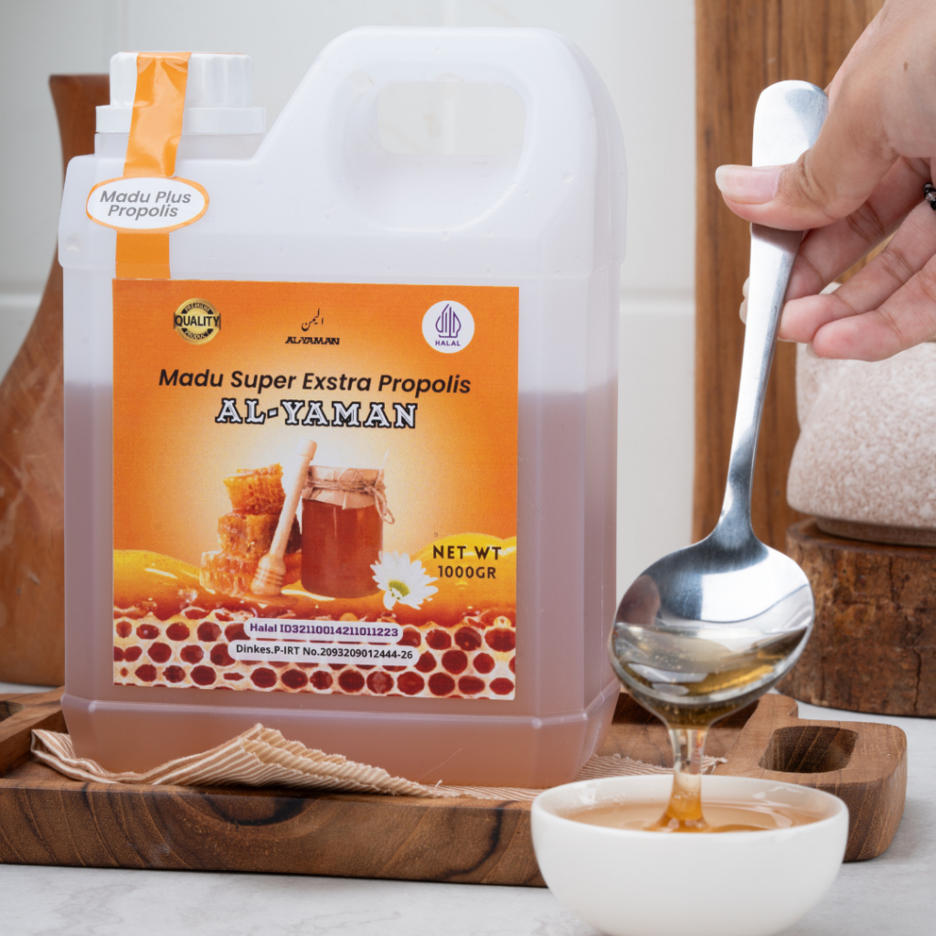 

p4yu Al-Yaman - Madu Super Exstra Propolis 1Kg Untuk Daya Tahan Tubuh dan Mengatasi infeksi Saluran