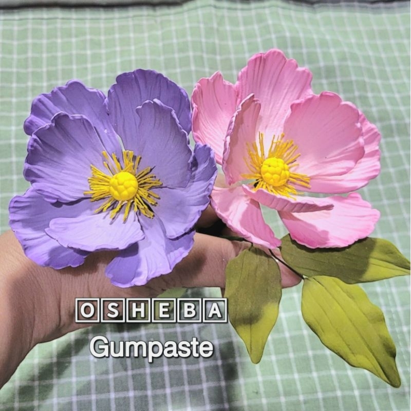 

[osheba] gumpaste bunga bs camelia CM 8