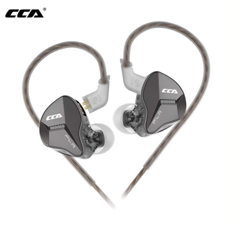 CCA FLA IEM Earphone Resin Metal - with Mic - Dynamic Driver 1DD - Gar