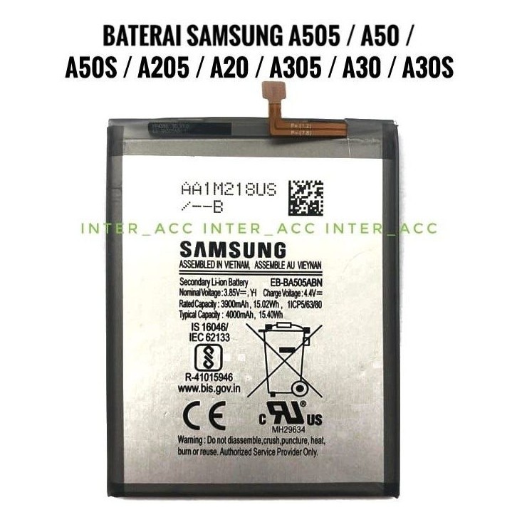 BATERAI SAMSUNG A20/ A205/ A30/ A30s