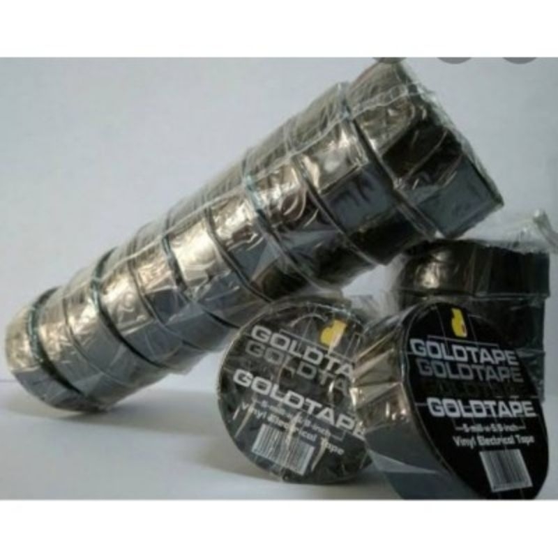 

Solasi Listrik Goldtape isi 10 Roll - Ukuran 5mm x 5/8 inch - Atk