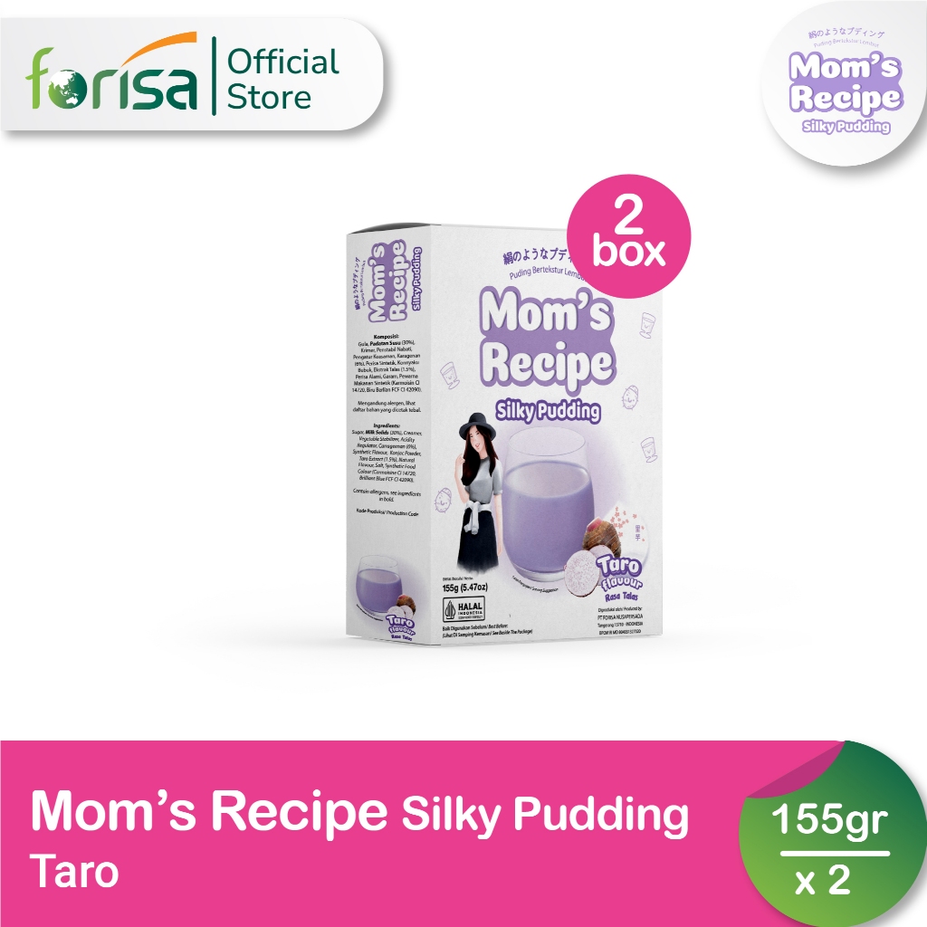 

Mom's Recipe Silky Pudding Rasa Taro 155 gr 2 Box