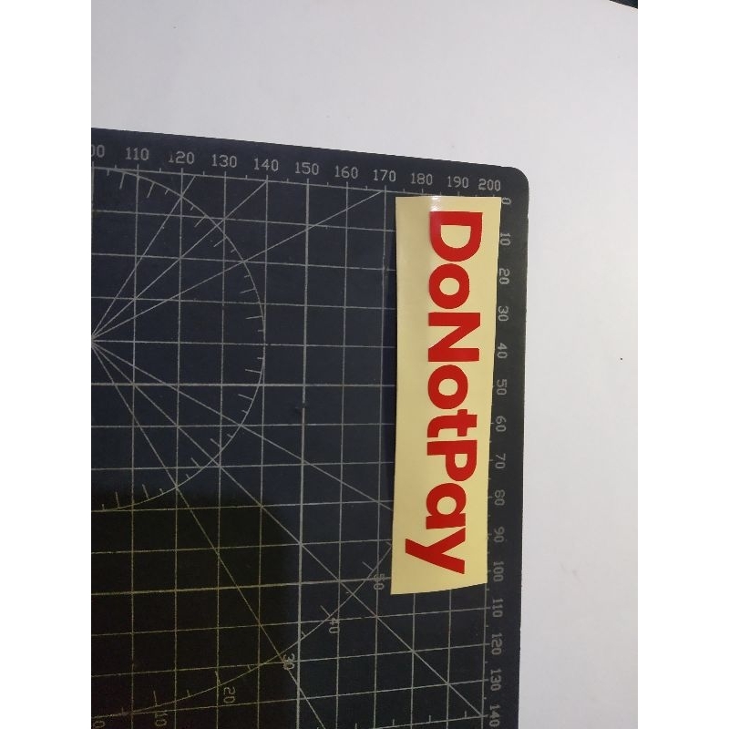 

cutting stiker donotpay