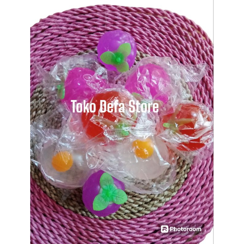 Squishy Ball Fruit Bola Pencet Bola Anti Setres / Squishy Tomat / Squisi Telor / Mainan squishy Toma