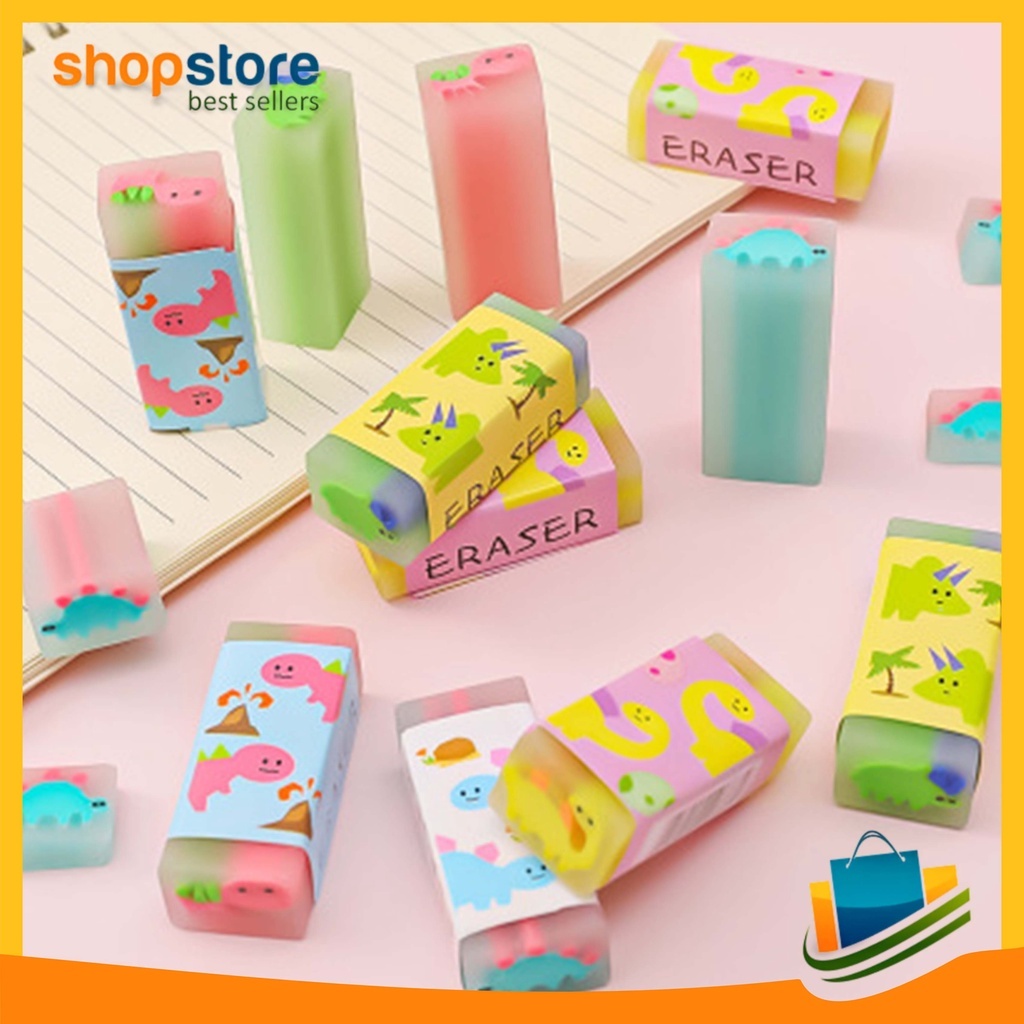 

Terbaru Penghapus Pensil Import Motif Cartoon Little Dinosaur Eraser Learning COD 787