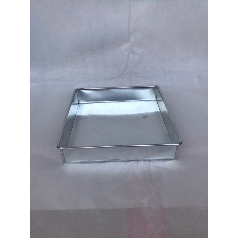 Loyang Lapis Mini 12x12x4 cm/Loyang kotak Persegi/cetakan kue Bolu gulung/Loyang Alumunium