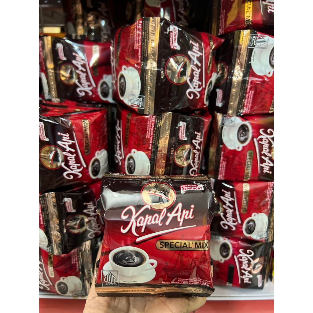 

Kapal Api Special Mix 1 Renceng | Kopi Hitam + Gula (10 Sachet @25gr)