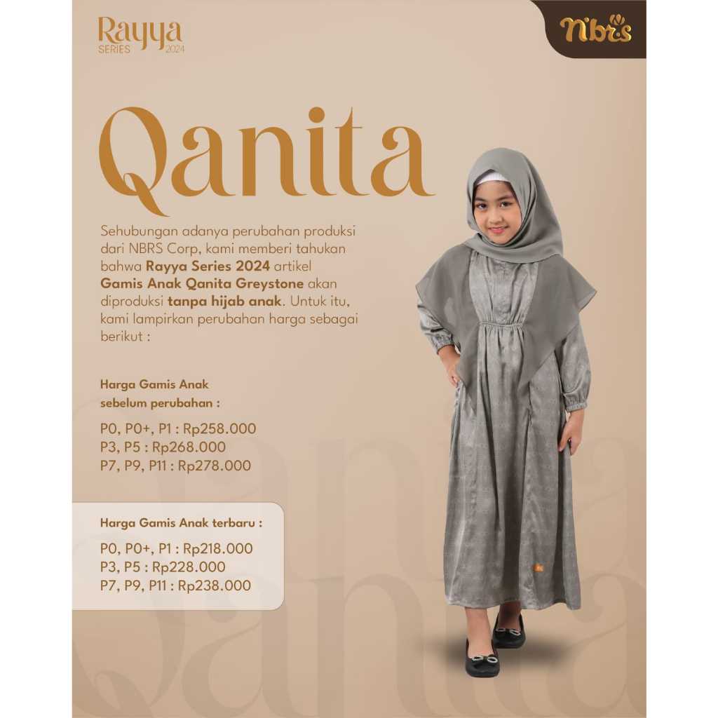 RAYYA SERIES 2024 GAMIS ANAK SERIES QANITA