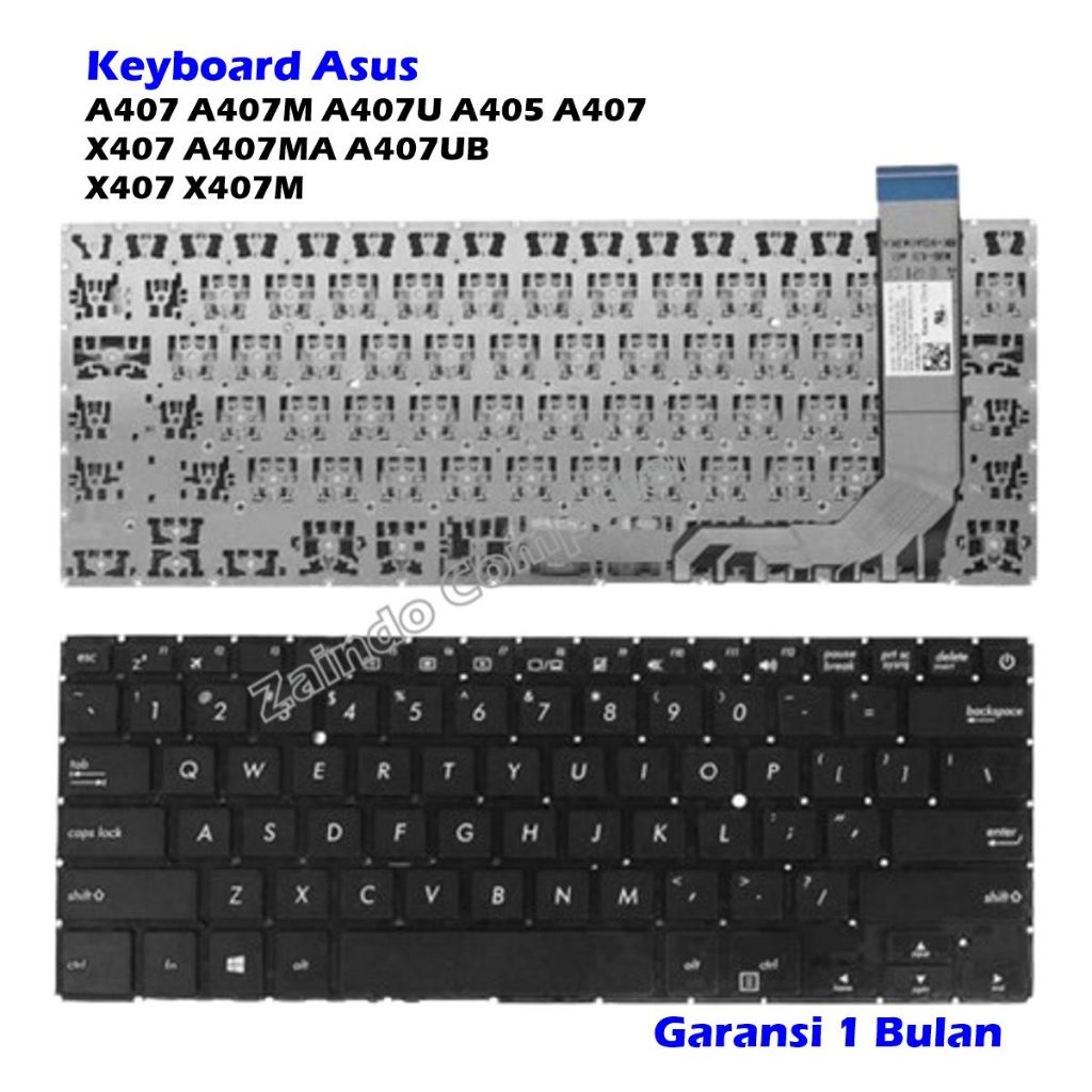 KEYBOARD  ASUS  A407 A407M A407U A405 A407 X407 A407MA A407UB X407 X407M - KEYBOARD LAPTOP ASUS A407