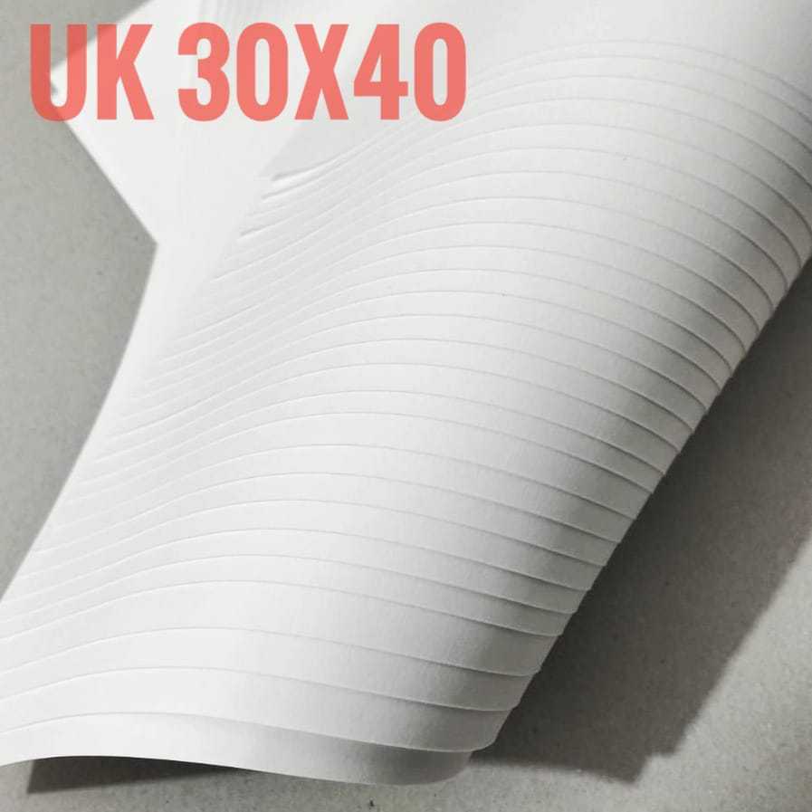 

( 50 Lembar ) White Kraft / Kraft Putih 120 gsm uk 30 cm x 40 cm