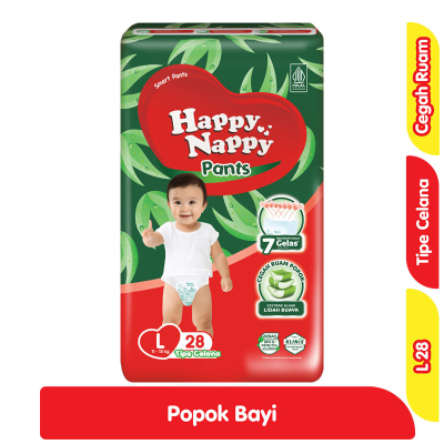 Happy nappy pampers bayi L 28 Pcs/pampers murah/pampers bayi/diapers
