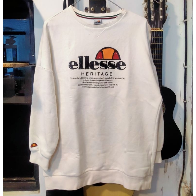 crewneck Ellesse Heritage Putih
