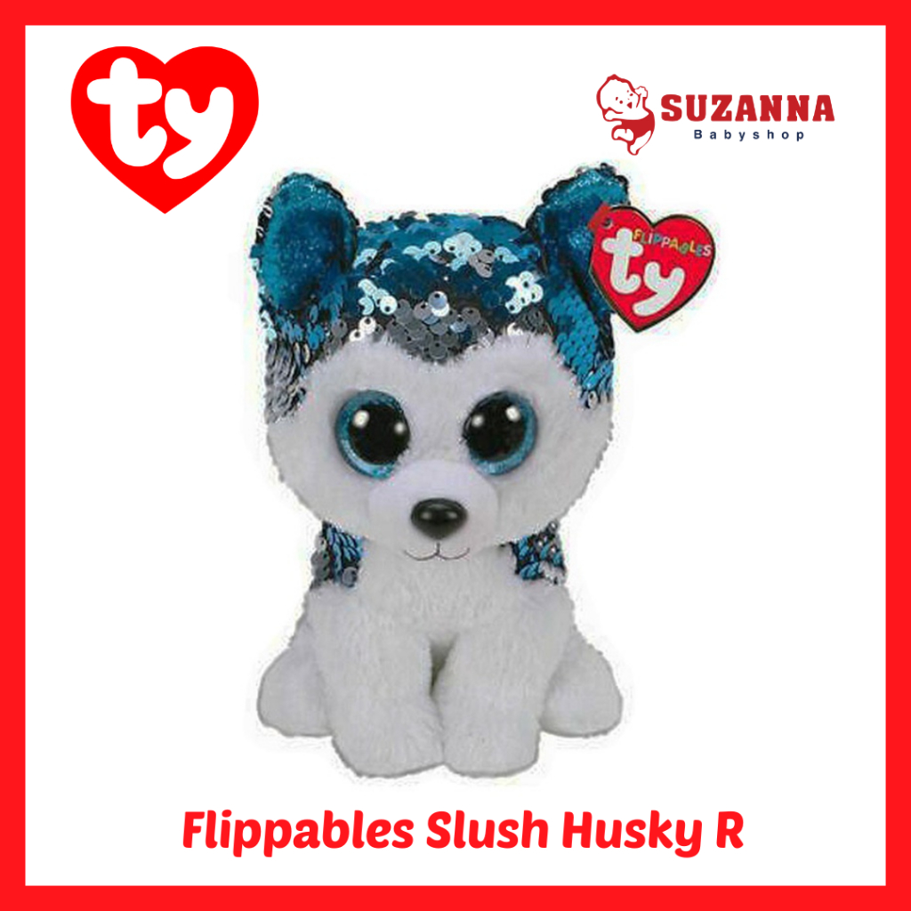 TY Toys Beanie Boos Flippables Slush Husky R