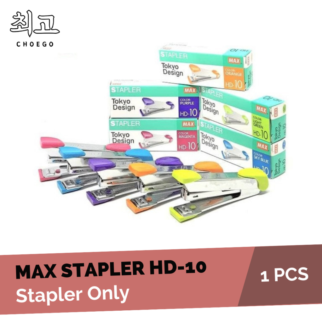 

STAPLER / STAPLES MAX HD-10D Tersedia Warna Biru Hijau Ungu Pink Orange