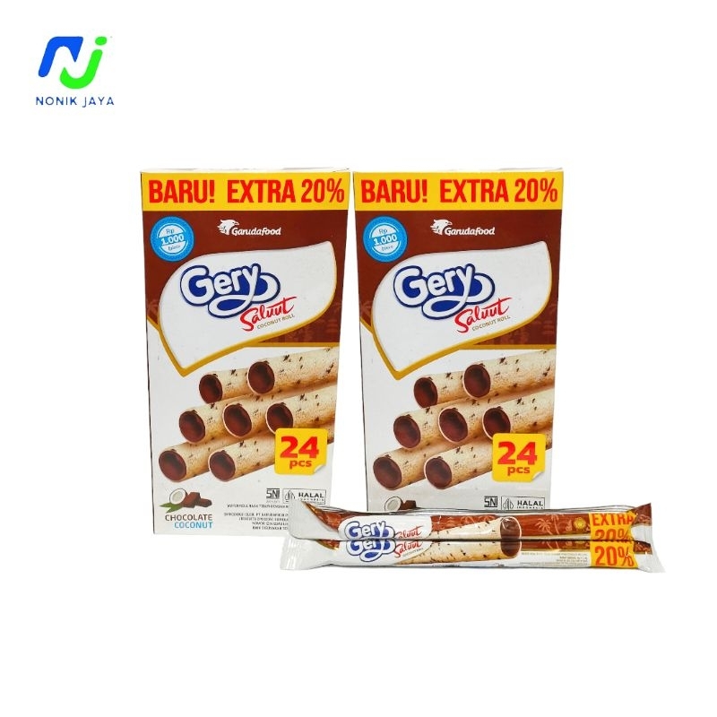 

Gery Salut Chocolate Coconut Roll Box Isi 24pcs