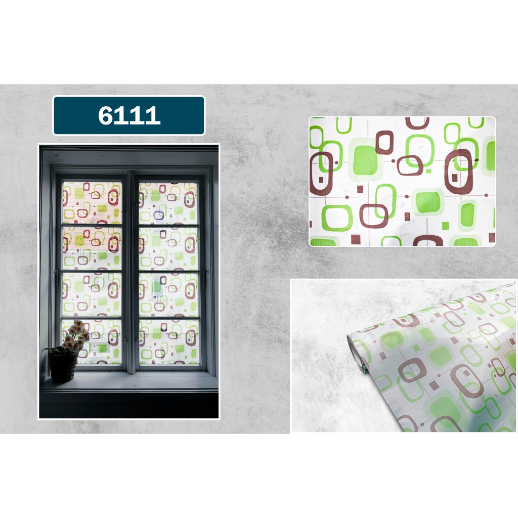 STIKER KACA SERBAGUNA ( 6111 ), STIKER JENDELA MOTIF, STIKER KACA MURAH, STIKER KACA KANTOR GEDUNG B