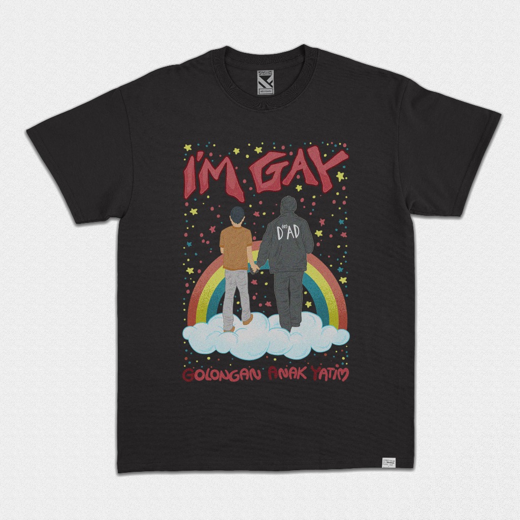 ZeroTwentyTwo T-Shirt Im Gay (Golongan Anak Yatim) Black | Kaos Pria Lucu Funny Plesetan Kartun Baju