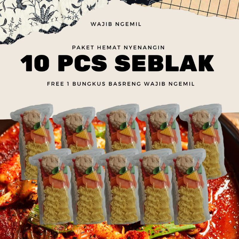 

Paket Hemat Seblak Instan Isi 10pcs
