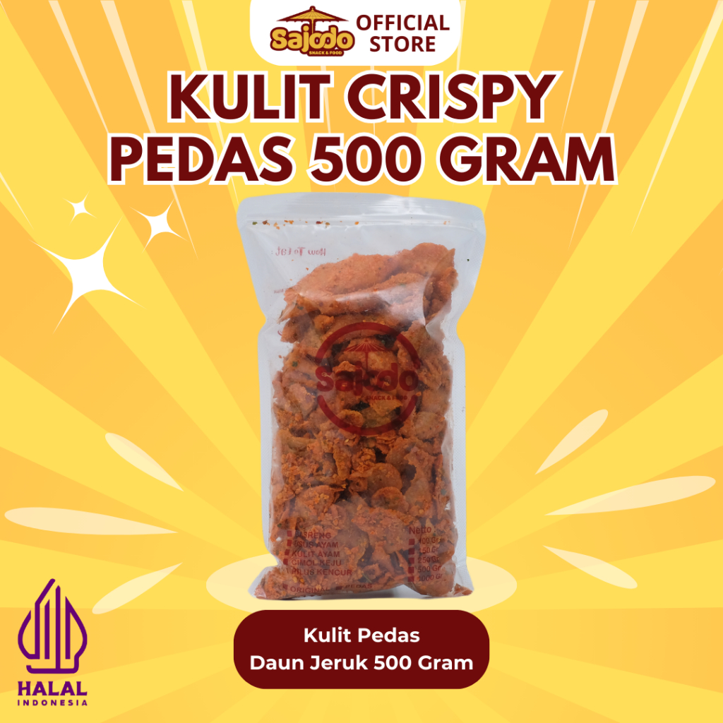 Sajodo Snack - Kulit Ayam Crispy Sajodo 500 gram