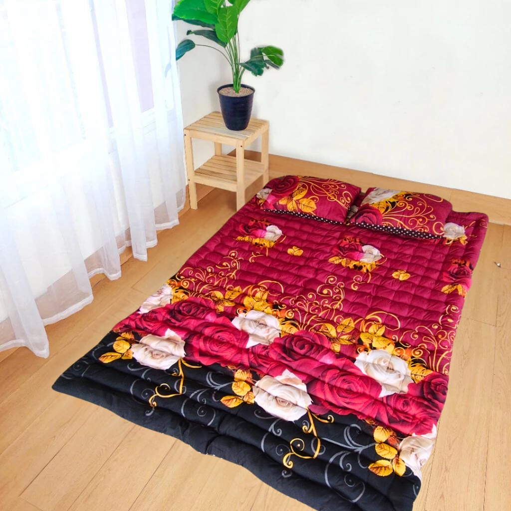 Kasur Lantai Gender Kapuk Hijet Full Motif Premium Tebal Empuk Murah Nyaman Gratis Bantal