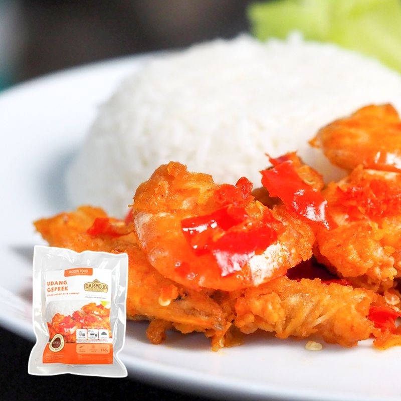 

UDANG GEPREK / UDANG GORENG FROZEN - MAKANAN SIAP SAJI - FROZEN FOOD - DARMOJO