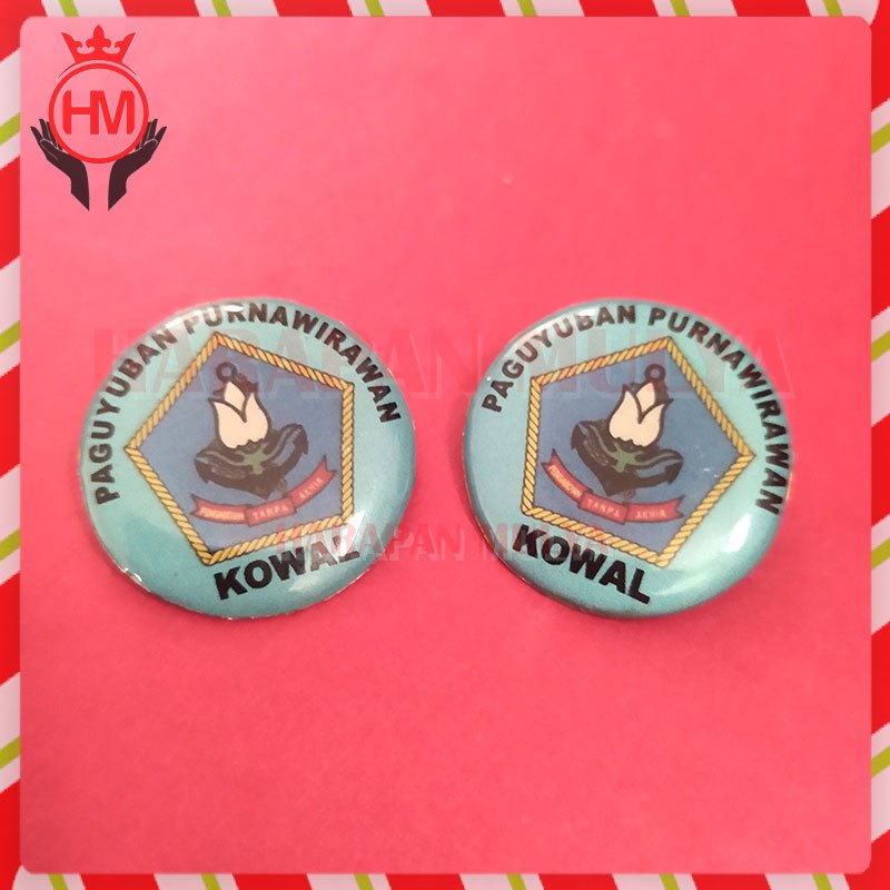 Pin Kowal Paguyuban Purnawirawan Pin Logo Paguyuban Purnawirawan Model Bulat - Harapan Mulya