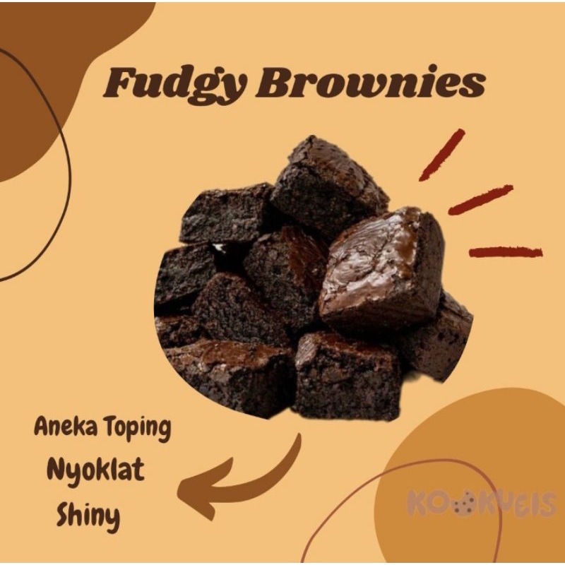 

Fudgy brownies, Brownies panggang, Brownies coklat, brownies sekat