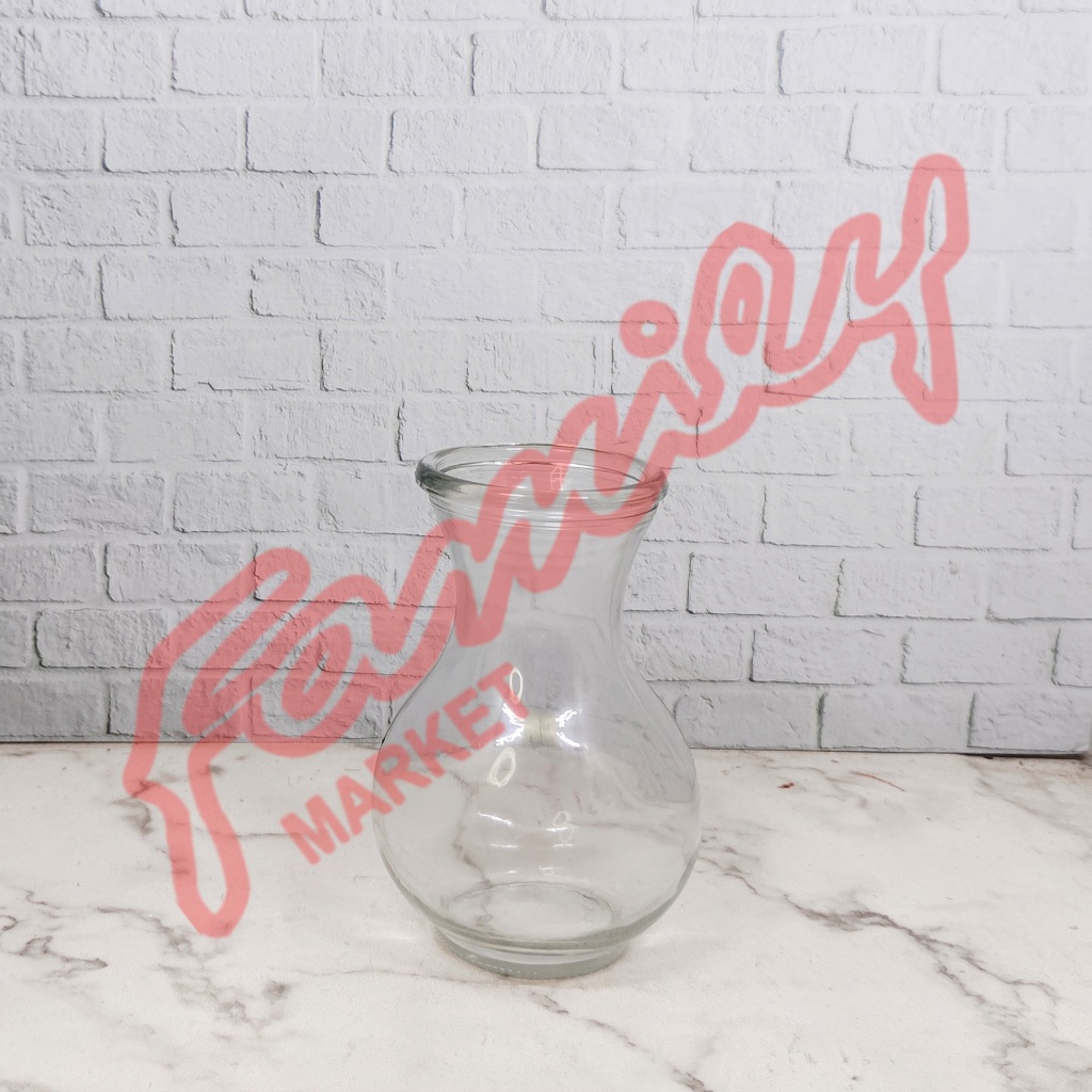 VAS BUNGA KACA DMJ17 POLOS KIG 014929