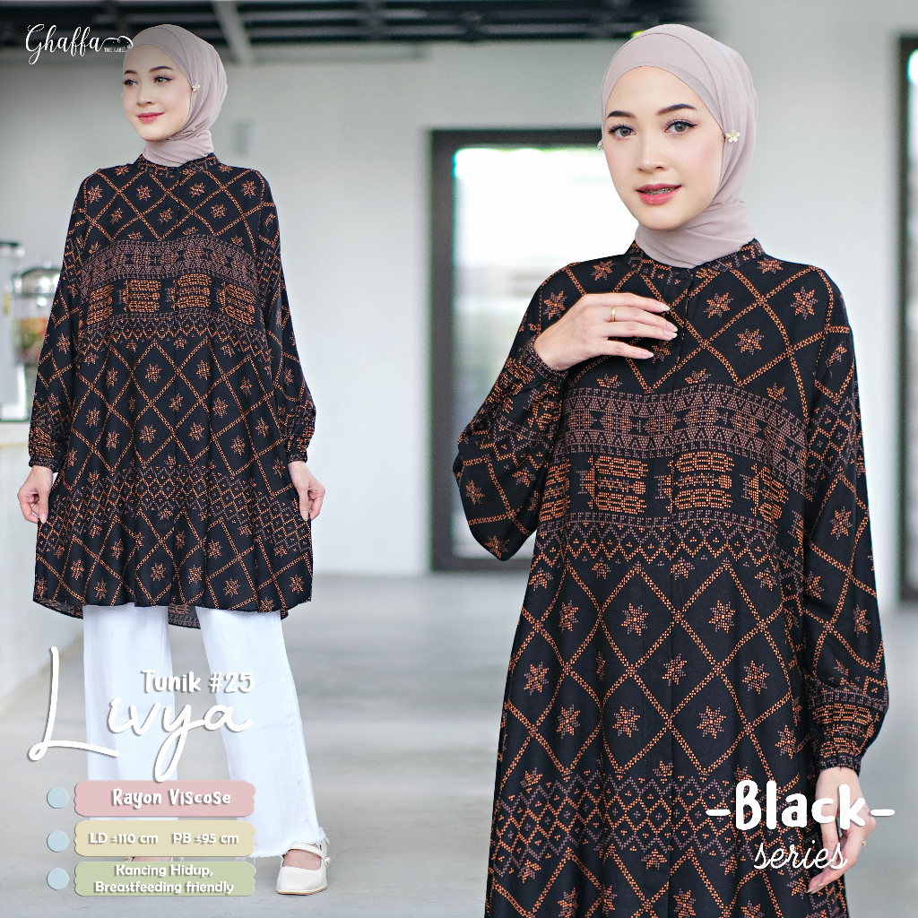 STUFFSTEFFI - LIVYA TUNIK RAYON VISCOSE MOTIF ETNIC BATIK