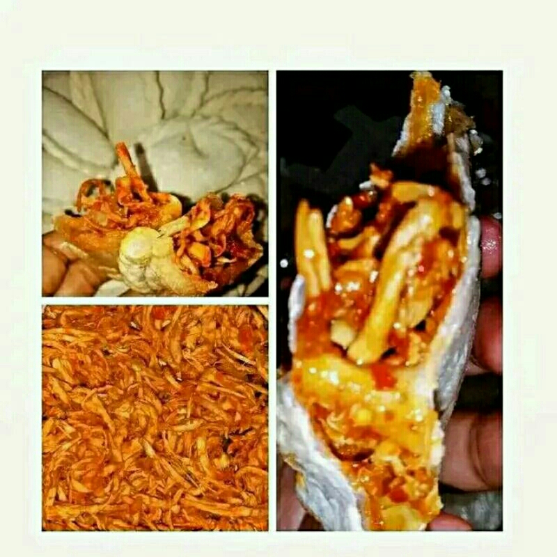 

Cireng Isi Mercon Pedas Ayam Suwir ( Makanan / Frozen / Jajanan / Camilan Pedas )