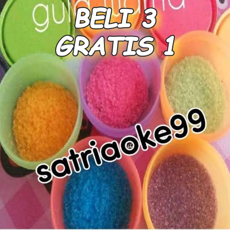 

TERMURAH|| Gula Warna Warni | Cotton Candy | Gula Arbanat Arum manis Gulali 100 gr 50 gr