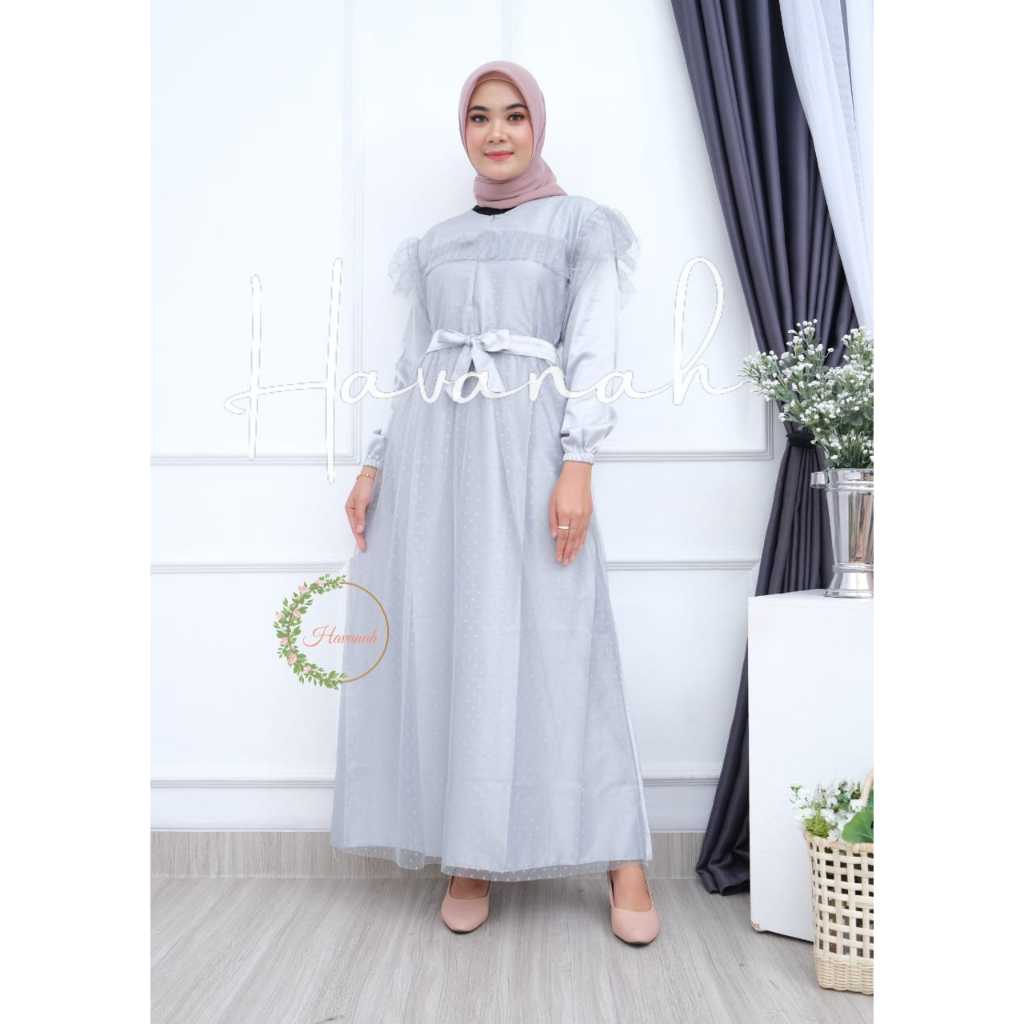 BEST SELLER - Gamis Jasmine Tile Pesta Kondangan Kekinian Dress Remaja Elegan Gamis Wisuda Lamaran P