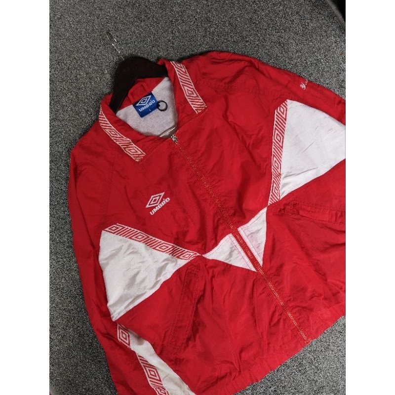 Windbreaker VTG RUGBY F.C  UMBRO COLORBLOCK Red White