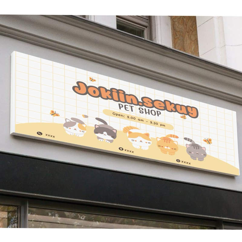 (anwd.studio) jasa desain custom x banner spanduk toko online offline shop bisnis