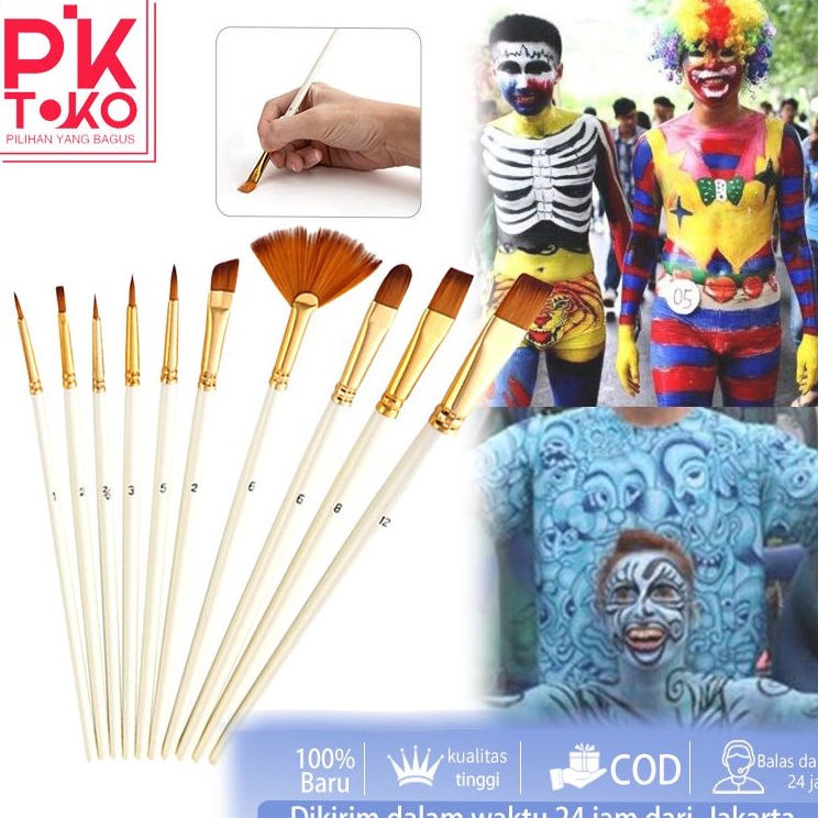 

Ready 1pcs Kuas Lukis Set Kuas Cat Lukis Kuas Acrylic Kuas Painting Kuas Cat Acrylic Brush Painting Set