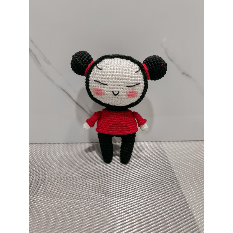 PUCCA - Amigurumi Pucca | Boneka Rajut Pucca | Gantungan tas Pucca