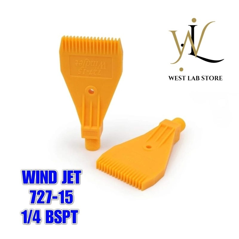 Wind Jet Compressed Air Nozzle / Air Blowing Flat Jet Nozzle ABS 1/4 BSPT