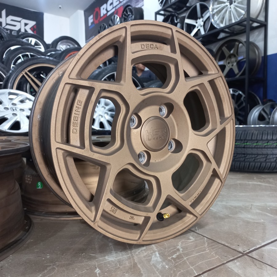 Velg bekas hsr desing deca ring 14 pcd 4x100/114 avanza xenia brio sigra calya dll