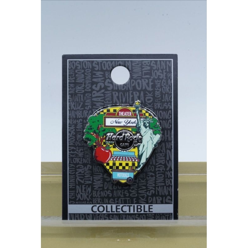 Hard Rock Cafe New York Theater NYC Core Collage Pick Pin Enamel USA Merchandise Original Souvenir C